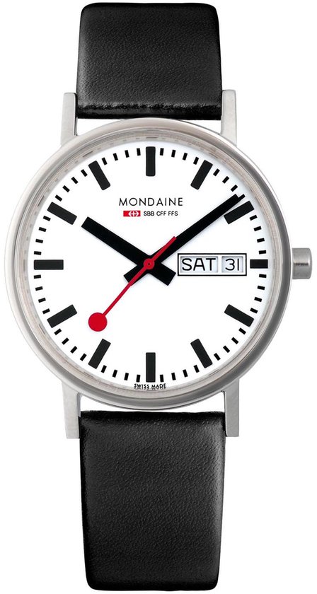 Montre Mondaine Classic A667.30314.11SBB - Cuir - Zwart - Ø36 mm