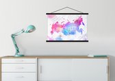 Affiche scolaire - Wereldkaart - Russie - Aquarelle - 90x60 cm