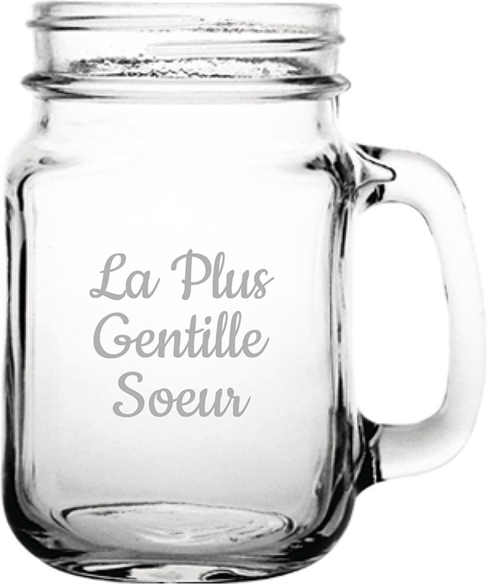 Drinkglas gegraveerd - 45cl - La Plus Gentille Soeur
