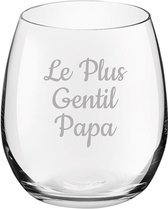 Drinkglas gegraveerd - 39cl - Le Plus Gentil Papa