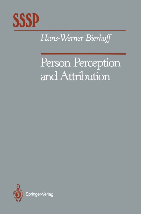 Person Perception and Attribution - cover