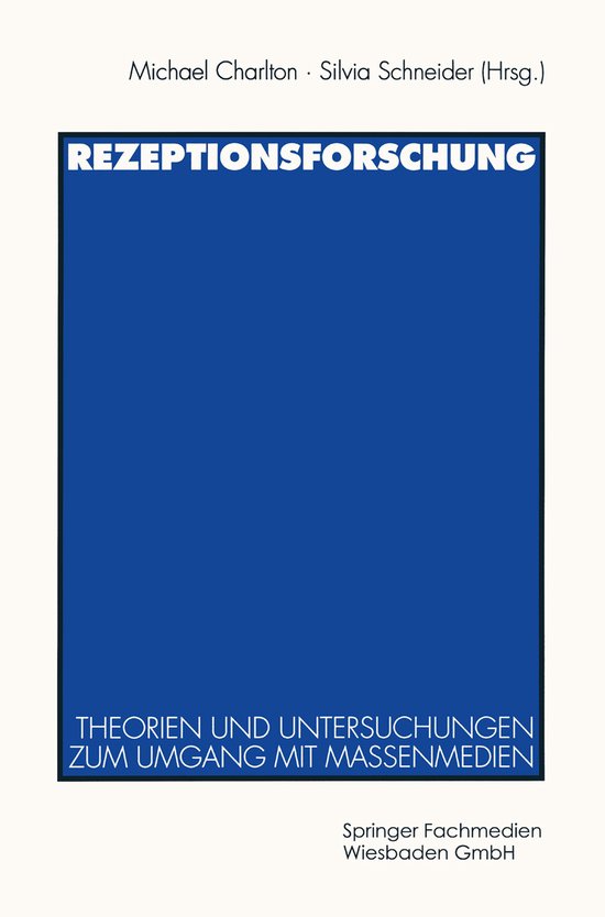Rezeptionsforschung - cover