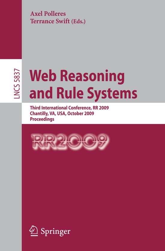 Web Reasoning and Rule Systems - cover
