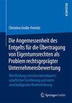 Die Angemessenheit des Entgelts fuer die Uebertragung von Eigentumsrechten als P