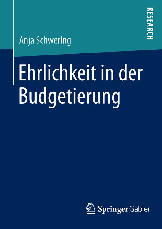 Ehrlichkeit in der Budgetierung - cover