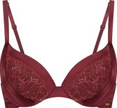SAPPH - Soutien- BH Push -up Victoria Bordeaux - taille 70D - Rouge - Avec armatures - Femme
