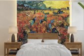 Behang - Fotobehang De rode wijngaard - Vincent van Gogh - Breedte 260 cm x hoogte 260 cm