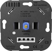 Tradim - LED Muurdimmer - 5-100W - Multicontrol