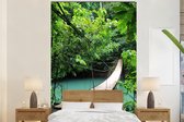 Behang jongenskamer - Fotobehang Natuur - Brug - Turquoise - Breedte 160 cm x hoogte 240 cm - Kinderbehang