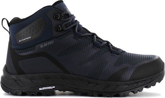 NORTIV 8 waterdichte wandelschoenen voor heren Outdoor Mid Wandelschoenen Heren Trekking en wandelschoenen Rugzaktocht Bergbeklimmen Schoenen, Zwart, 47 EU