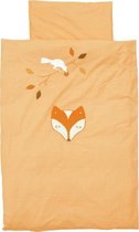 Taftan - dekbedovertrek Vos en Raaf oranje 100 x 135