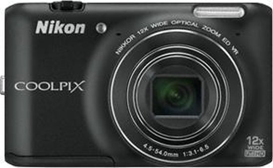 デジタルカメラ Nikon COOLPIX S6400 BLACK Nikon Coolpix S6400 - Compact Camera - Zwart | bol