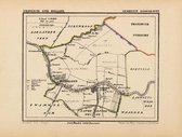 Historische kaart, plattegrond van gemeente Bodegraven in Zuid Holland uit 1867 door Kuyper van Kaartcadeau.com