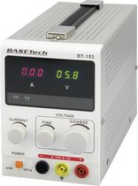 Basetech BT-153 Labvoeding, regelbaar 0 - 15 V/DC 0 - 3 A 45 W Aantal uitgangen 1 x