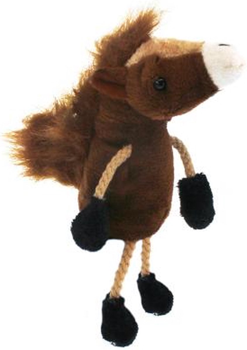 The Puppet Company vingerpop paard - speelgoed voor fantasierijk spel.