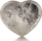 Bergkristal edelsteenhart 45 mm - wit / transparant