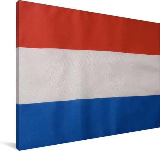 Drapeau hollandais Toile 60x40 cm - Tirage photo sur toile (Décoration murale salon / chambre)