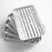 Landmann Grill schaaltjes - Aluminium - Set van 5 stuks - Rechthoekig - Ø 35 cm - BBQ - Premium - Accessoire