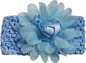 Jessidress Baby Haarband Meisjes Hoofdband Grote Haarbloemen Accessoires - Blauw