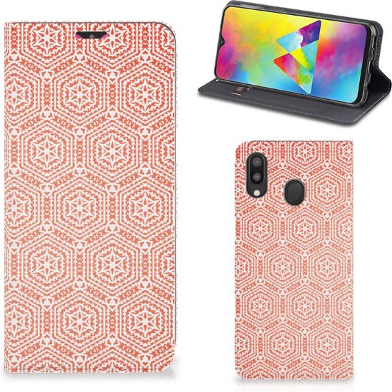 Coque Samsung Galaxy M20 avec Motif Aimant Orange