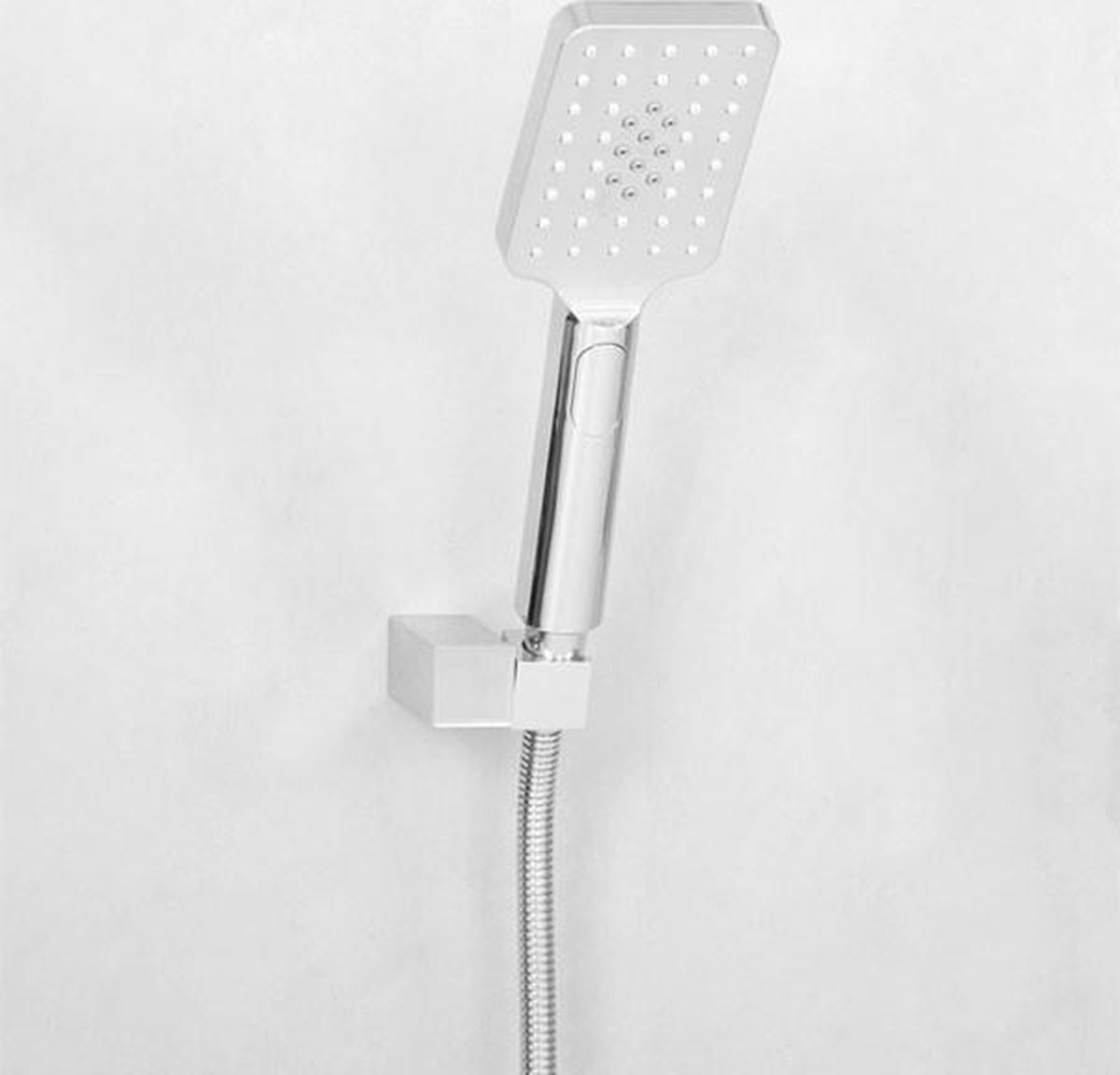 Douchekop Brauer CS Square Chroom met Douchekophouder en Doucheslang