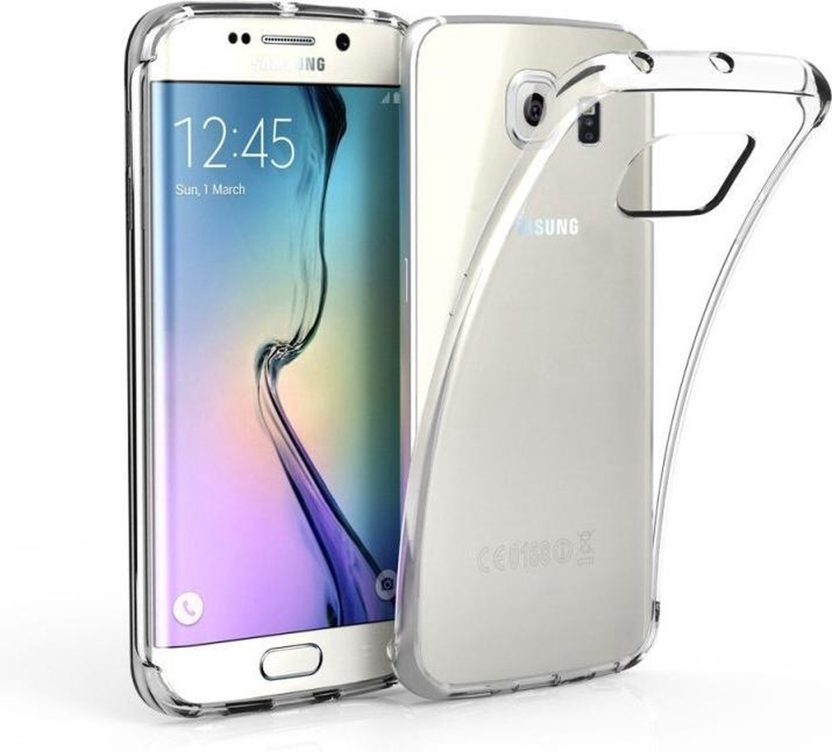 Samsung Galaxy S6 Edge Ultra thin 0,3mm Gel TPU Transparant case hoesje
