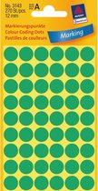 Points de marquage colorés Avery , vert, Ø 12, 0 mm, adhésif permanent