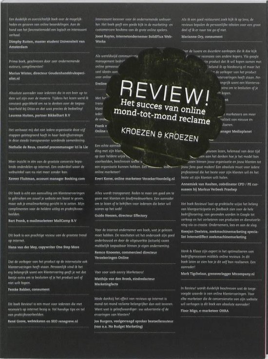 Cover van het boek 'Review!' van Henk Kroezen en Klaas Kroezen