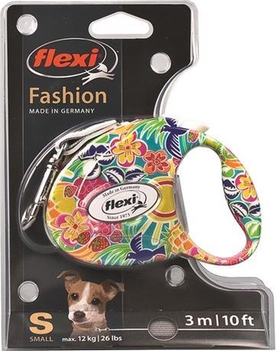 Flexi Rollijn Fashion 1 - Riem - Tape - Tropic - M - 3 m | bol.com