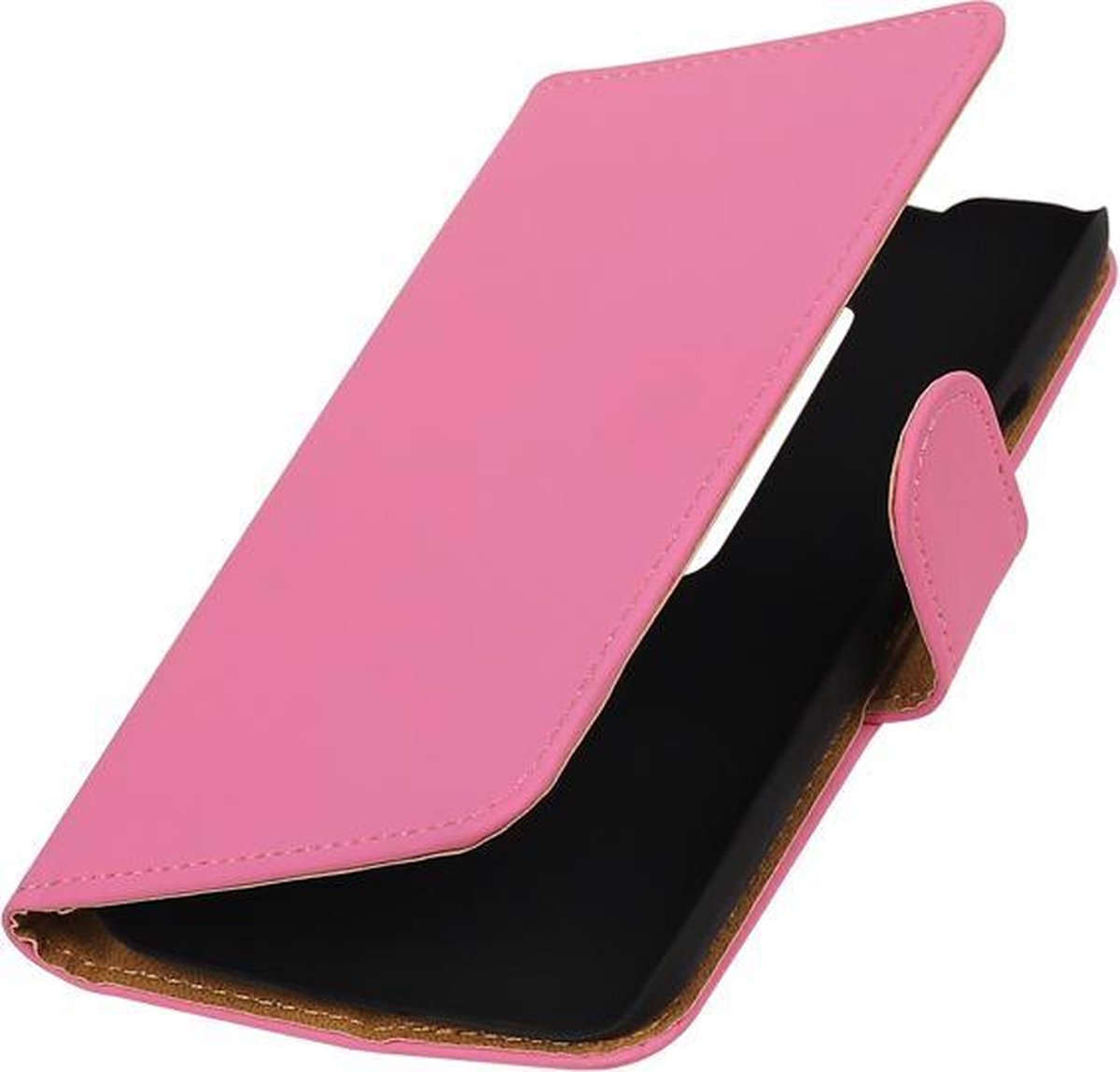 Effen Bookstyle Hoesje Voor Motorola Moto G (3rd gen) Roze