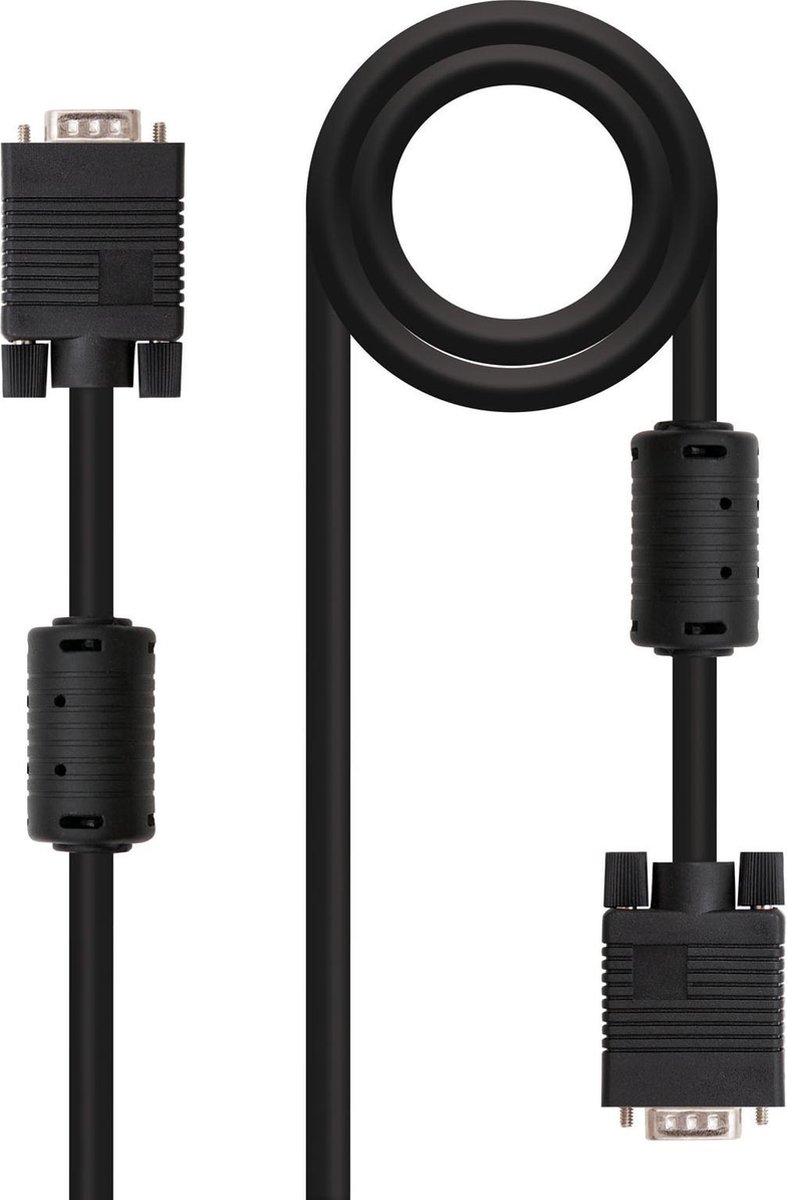 VGA-kabel NANOCABLE 10.15.01 Zwart