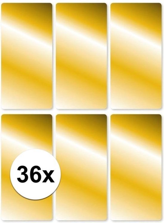 vezel Anemoon vis hervorming Gouden etiketten 36 stuks - Gouden stickers 36 stuks | bol.com