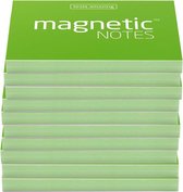 Magnetic Notes, set van 10 notitieboekjes maat S (70x50mm)x100 sheets Groen