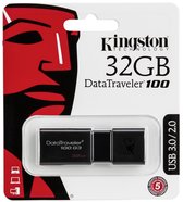 Kingston DataTraveler 100 G3 32GB - USB-Stick / Zwart