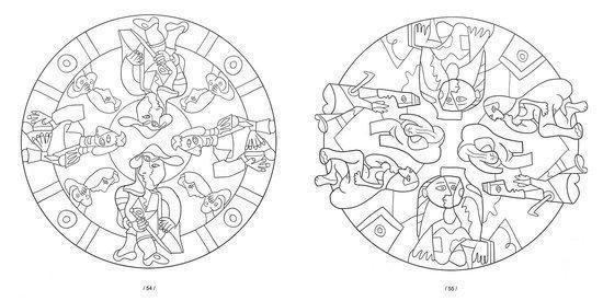 Picasso mandala's kleuren
