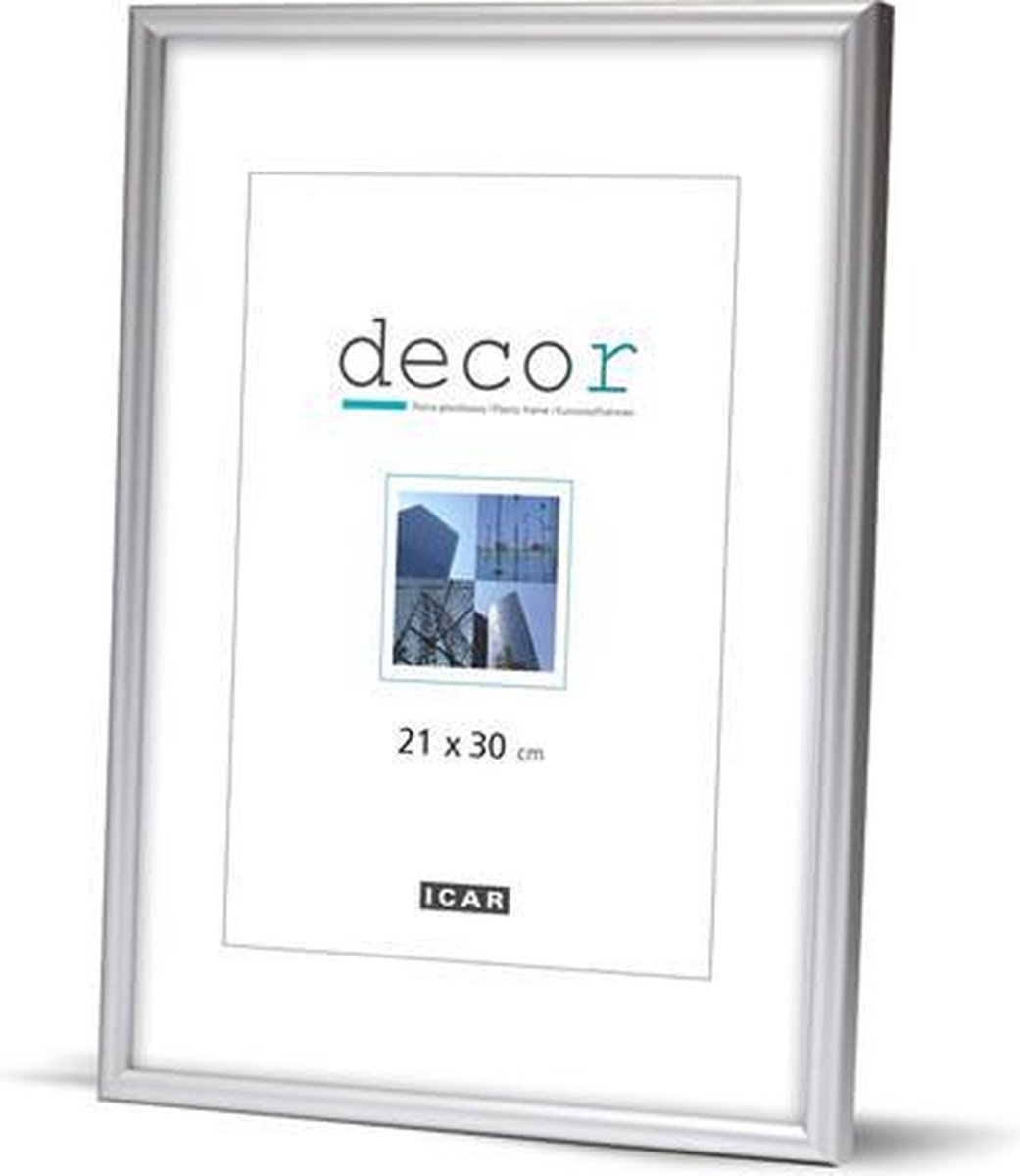 Icar Kunststof Fotolijst Decor CSM Zilver 30x45 cm