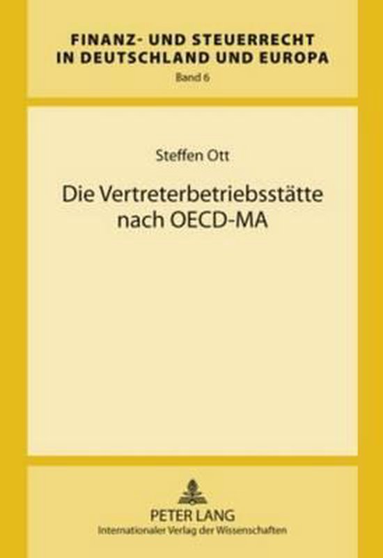 Die Vertreterbetriebsstätte nach OECD-MA - cover
