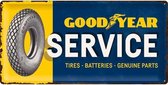 Nostalgic Art Metalen bord Goodyear Service 25x50cm