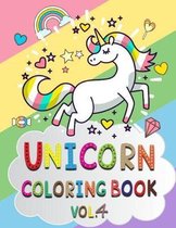 Unicorn Coloring Book Vol.4
