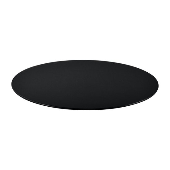 Glasplaat ESG veiligheidsglas 6 mm voor tafels Ø30 cm zwart | bol.com