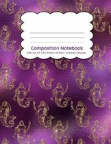 Composition Notebook Wide Rule: 8.5  x 11 /21.59cm x 27.94cm 60 sheets/ 120 pages