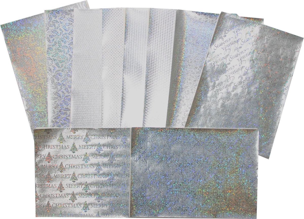10 Feuilles de Papier Autocollant Holographique A4 210*297MM - Imprimable