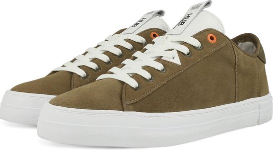 bol.com | HUB HOOK-M SUEDE M27E1S30-S01-195 - schoenen-sneakers - Mannen -  groen/wit - maat 42