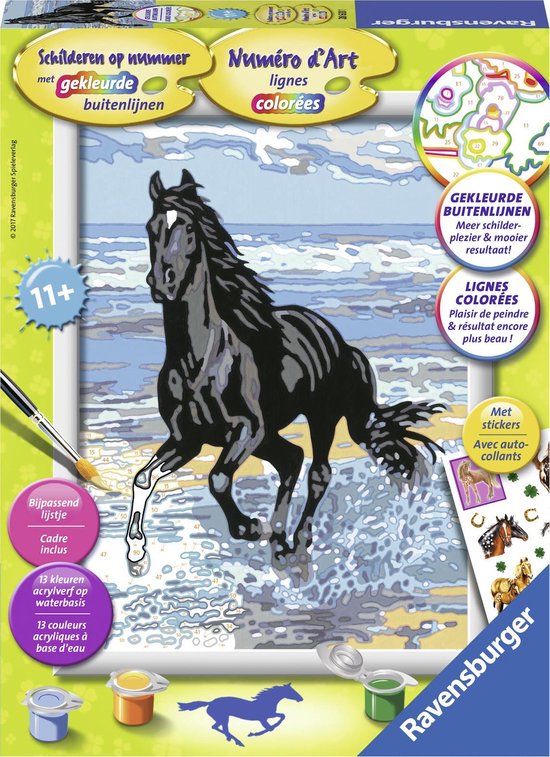 Als reactie op de Eenvoud Besparing Ravensburger Schilderen op nummer Paard in de Branding - Hobbypakket |  bol.com
