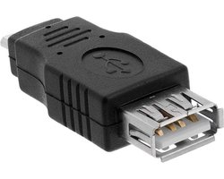 Let op type!! USB A vrouwtje naar Micro USB 5 Pin mannetje OTG Adapter voor Samsung Galaxy S IV / i9500 / S III / i9300 /Note II / N7100 / i9220 / i9100 / i9082 / Nokia / LG / BlackBerry / HTC One X /Amazon Kindle / Sony Xperia etc(zilver)