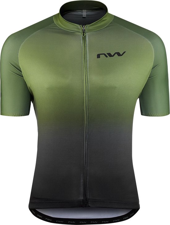adidas Essential FZ Fietsshirt Korte Mouwen Groen/Zwart Heren