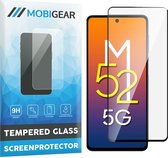 Mobigear - Screenprotector geschikt voor Samsung Galaxy M52 Glazen | Mobigear Premium Screenprotector - Case Friendly - Zwart