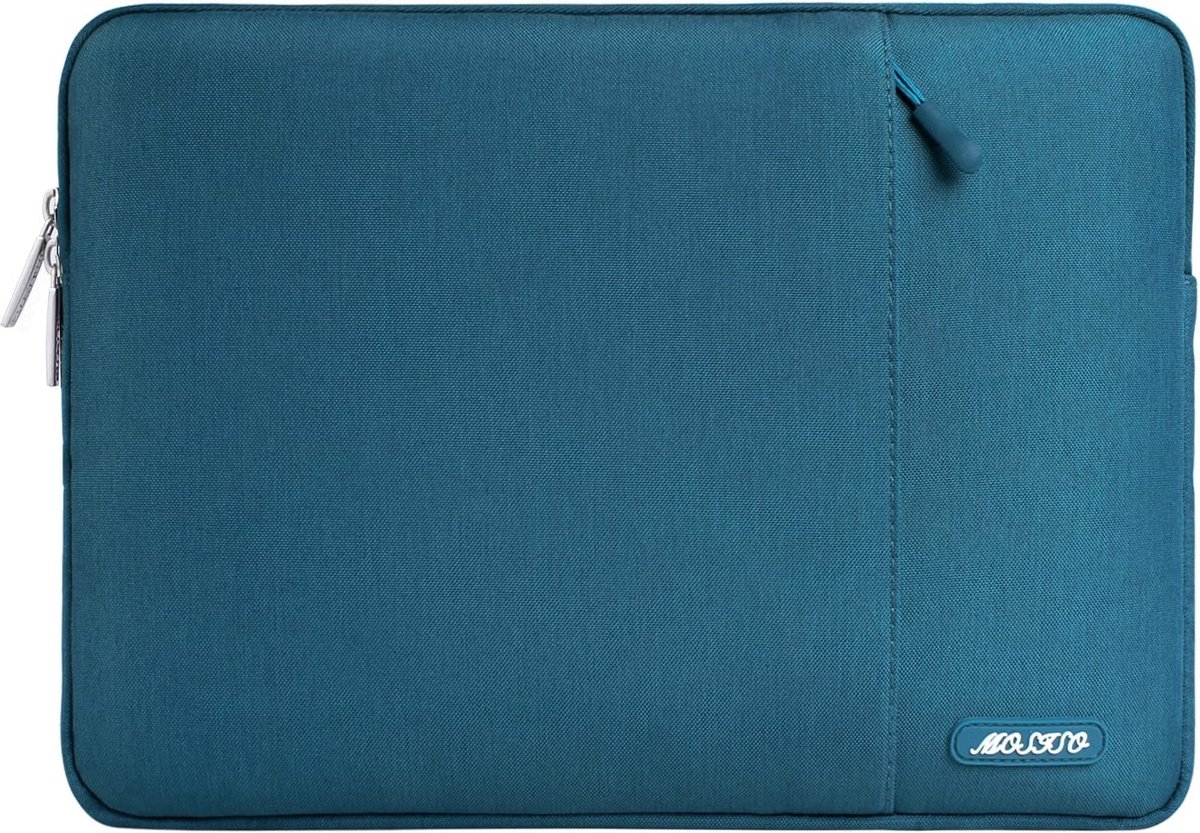 Selwo™ beschermhoes/etui voor laptop of notebook, van polyester, waterafstotend, verticaal georiënteerde stijl, Deep Teal 13-13,3 inch (33 -33,8 cm)