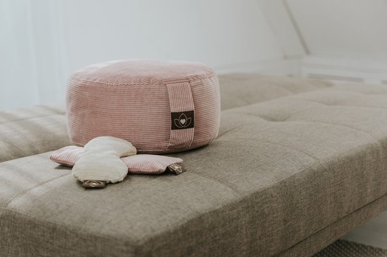 Oogkussen rib lavendel oudroze eco - Lotus van Yogi & Yogini — afbeelding 3
