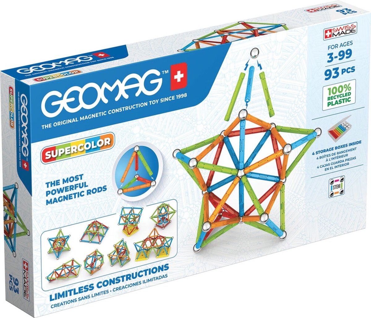Geomag Super Color Recycled 93 stukjes
